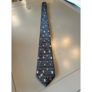 Don Loper Beverly Hills men's tie black, taupe, gray